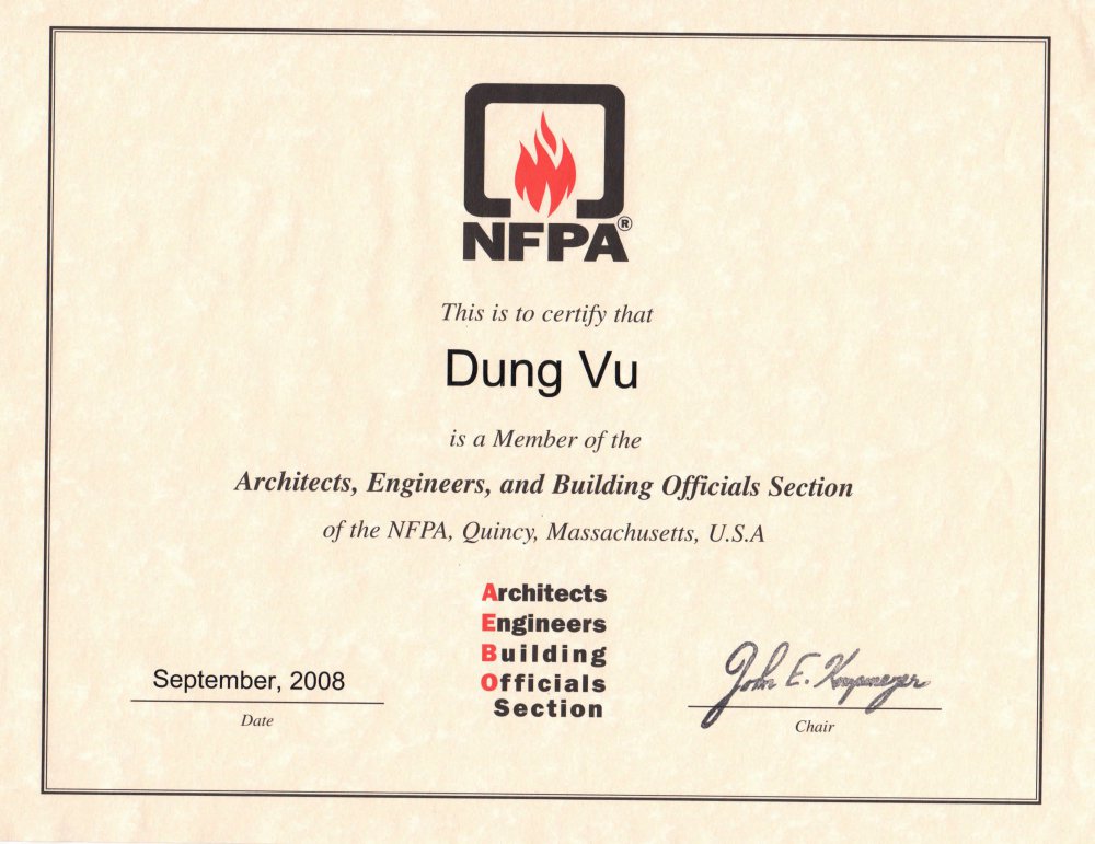 NFPA-Certificate